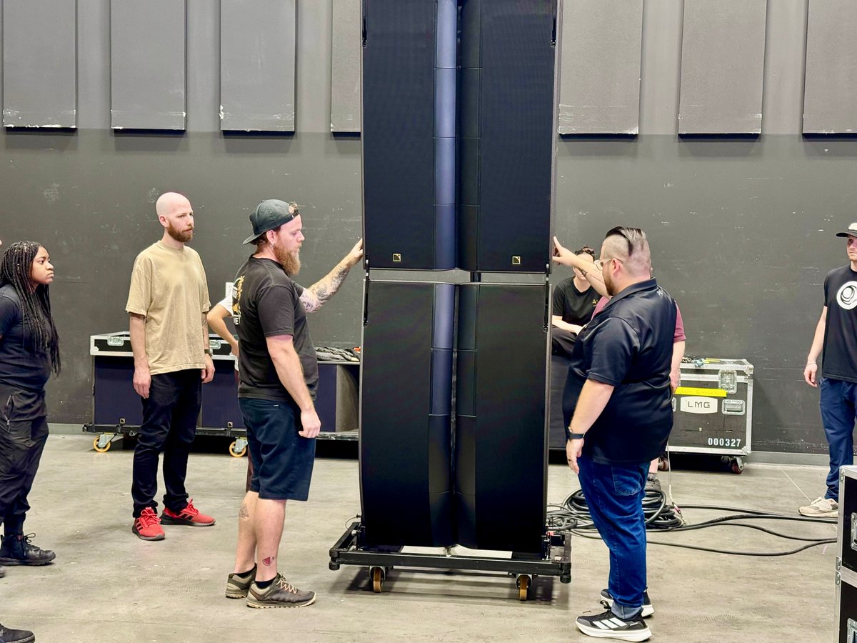LMG_BeyondTech's tweet photo. LMG is proud to announce that our audio techs are advancing their expertise through comprehensive @L_ACOUSTICS training programs! #BeyondTechnology #LAcoustics https://t.co/nBxE6l8BbN
