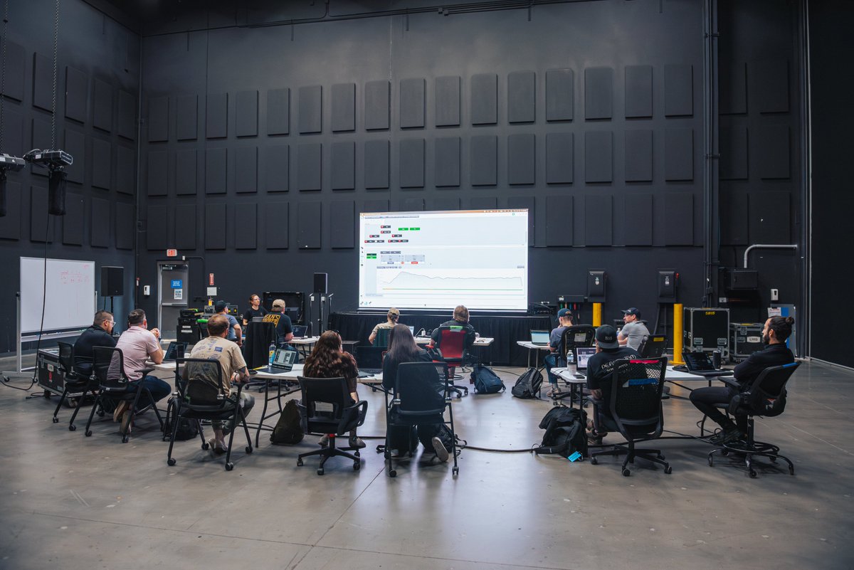 LMG_BeyondTech's tweet photo. LMG is proud to announce that our audio techs are advancing their expertise through comprehensive @L_ACOUSTICS training programs! #BeyondTechnology #LAcoustics https://t.co/nBxE6l8BbN