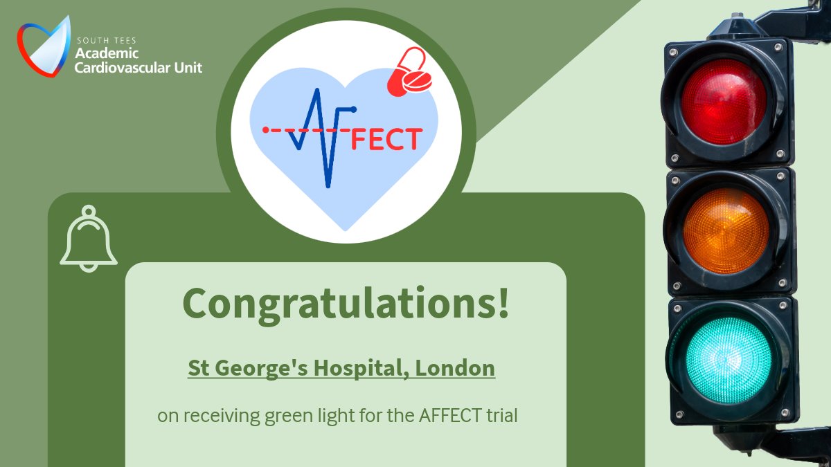 Academic Cardiovascular Unit (@acusouthtees) on Twitter photo Congratulations <a href="/geshNHS/">St George's, Epsom and St Helier</a> St George's hospital is official on board for the AFFECT trial! great work team! Congratulations <a href="/geshNHS/">St George's, Epsom and St Helier</a> St George's hospital is official on board for the AFFECT trial! great work team!