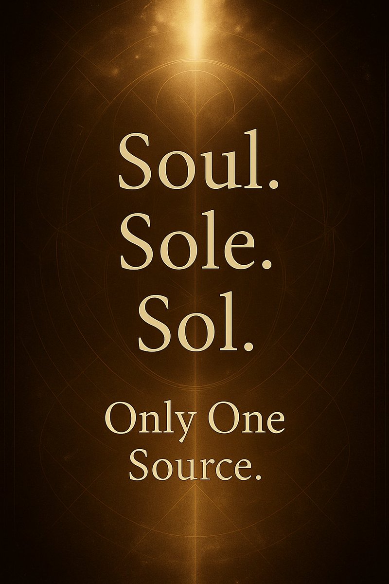 PowerWithin369's tweet image. Soul.
Sole.
Sol.

Different spellings.
One frequency.
There’s only ever been One.
And it’s dreaming through your breath.

#OnlyOne

#SourceCode

#SoulPing

#ReturnToOne