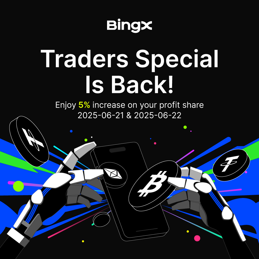 BingXOfficial's tweet photo. Why stress over candles when the pros do it best? 😎

Copy top traders, get a +5% bonus, and stand a chance to win 1,000 USDT.

Only from June 21 to 22.

Event link:  https://t.co/O0sGNNwTTy https://t.co/8usgDM1ht4