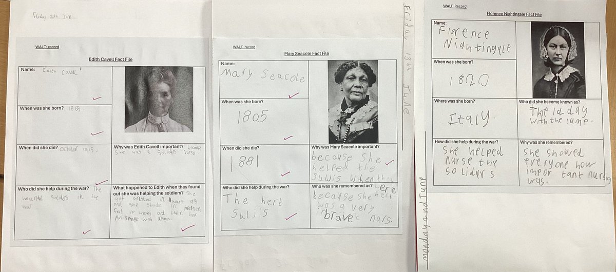 Kirsty Hartnup (@misssingleton8) on Twitter photo It is so fantastic when our learning enquiry knowledge is shown in our English guided drawing sessions.
Our fact file knowledge about important historical nurses and the portraits of these brave nurses is super sticky!
Interpretation, understanding and empathy.
<a href="/Pawlettprimary/">Pawlett Primary School Academy</a> It is so fantastic when our learning enquiry knowledge is shown in our English guided drawing sessions.
Our fact file knowledge about important historical nurses and the portraits of these brave nurses is super sticky!
Interpretation, understanding and empathy.
<a href="/Pawlettprimary/">Pawlett Primary School Academy</a>