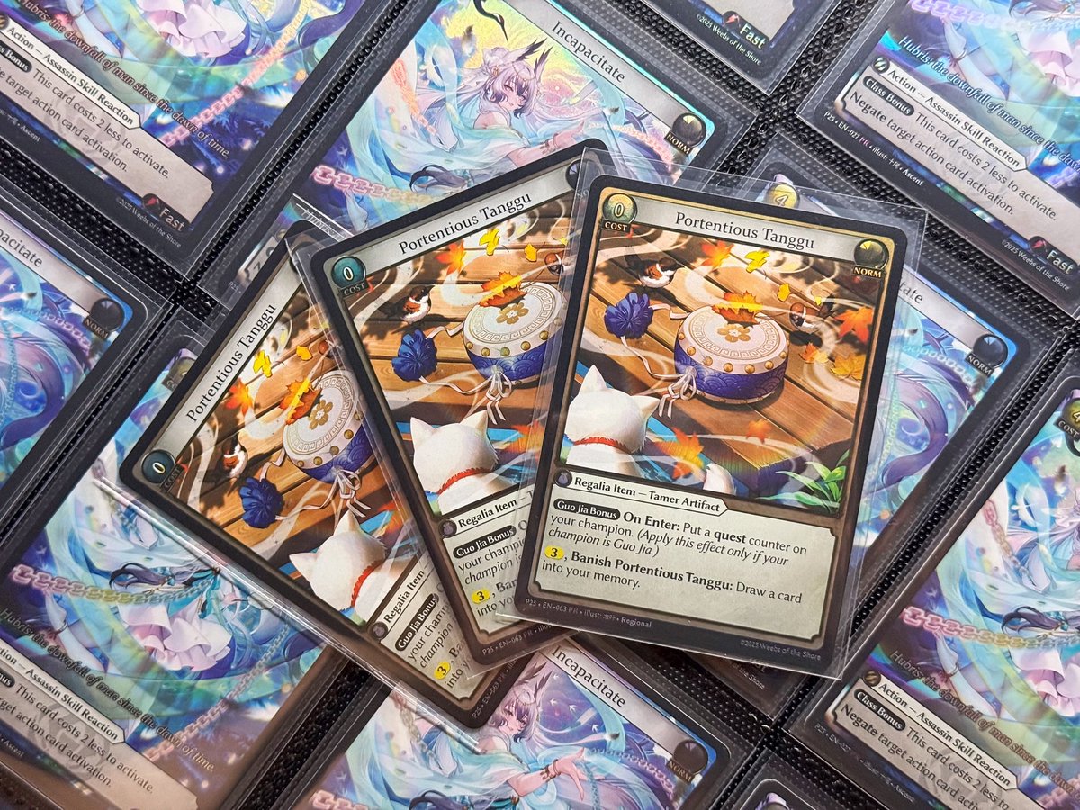 FastCureTCG's tweet photo. Grand Archive 高罕卡任務 ⭐️ Regional大賽藍包限定PR唐鼓閃卡

Fast Cure 齊集多款Grand Archive TCG人氣牌組需要用到嘅實用單卡，除咗普通白卡之外，店長仲會承接大家嘅 ⭐️「國家級任務」🫡，向世界出發 🌍，幫大家尋找夢想中嘅高罕卡 ✨！

Fast Cure TCG 網店：https://t.co/HImBPlgFqI https://t.co/UUBXY0tCII