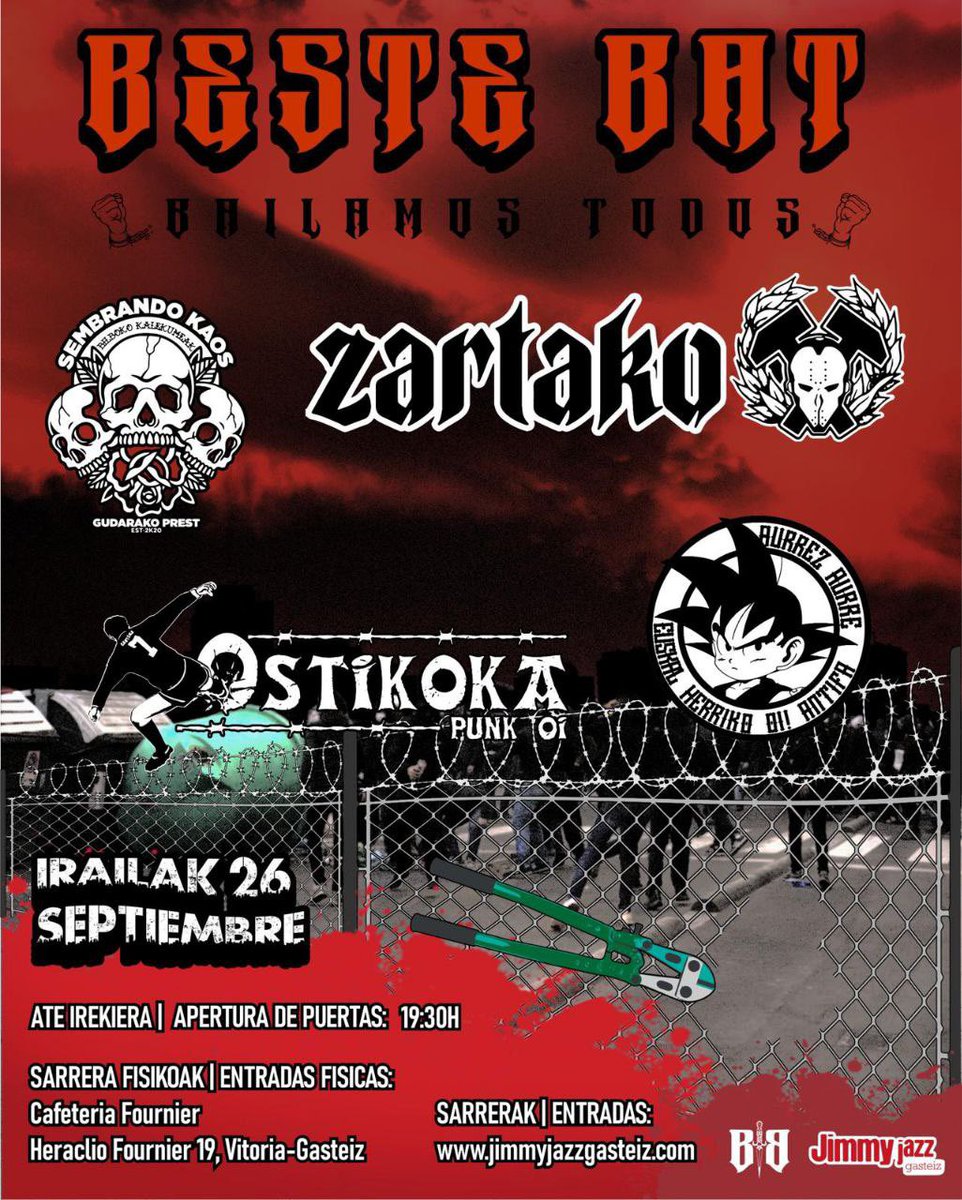 🔥 BESTE BAT 🔥

Guztiok dantzatzen dugu!
Bailamos todxs!

Zeren zain zaude? Anima zaitez!
Anímate! A qué esperas?