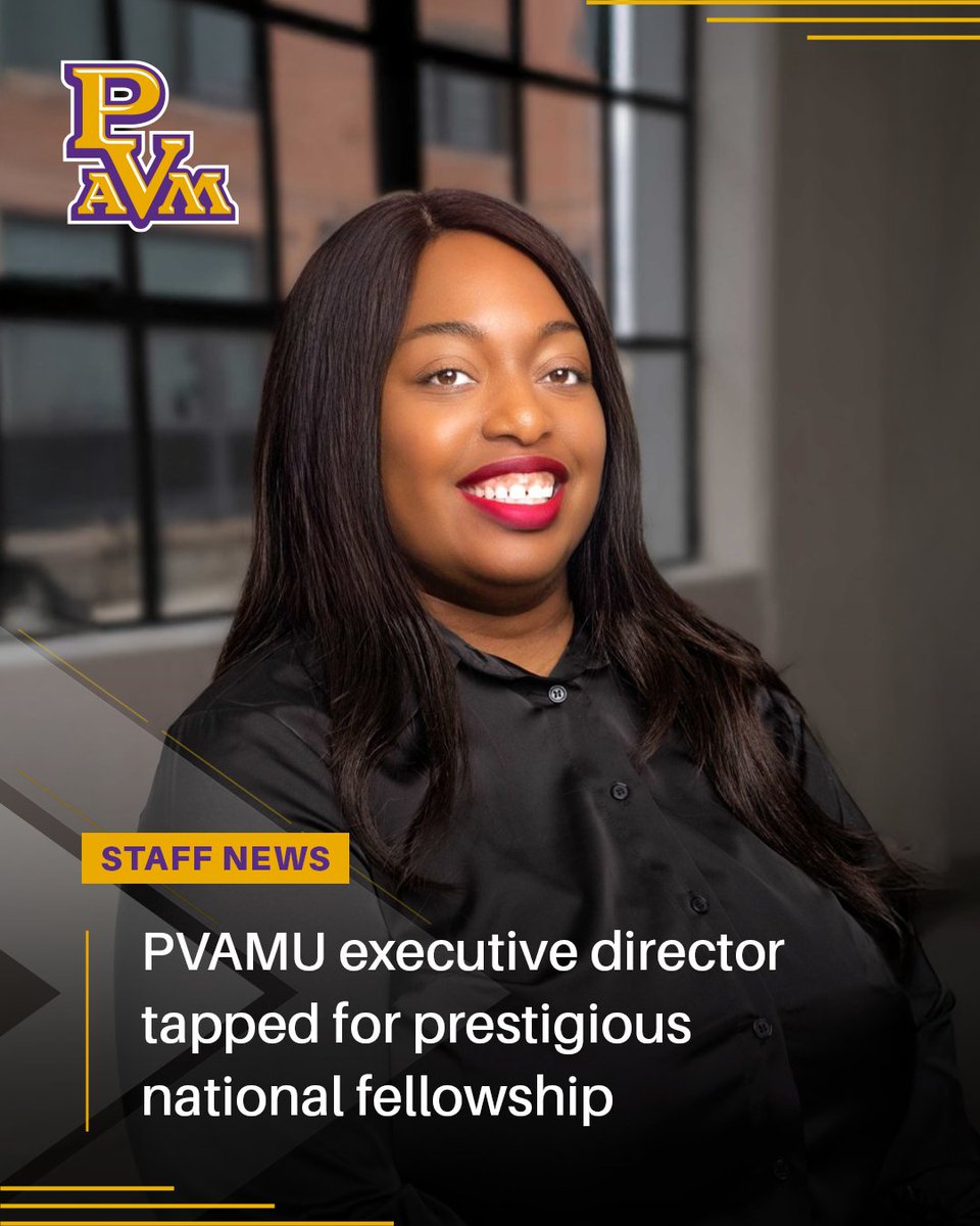 PVAMU's tweet image. Candace Johnson, MBA, MCD, executive director for Marketing and Communications in the Division of Strategy and Transformation, has been selected to join Cohort 10 of the EAB Rising Higher Education Fellowship.
Learn more here: bit.ly/4462dA2