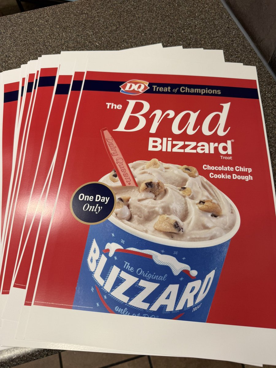 The “Brad Blizzard” is here. 

Chocolate CHIRP cookie dough.