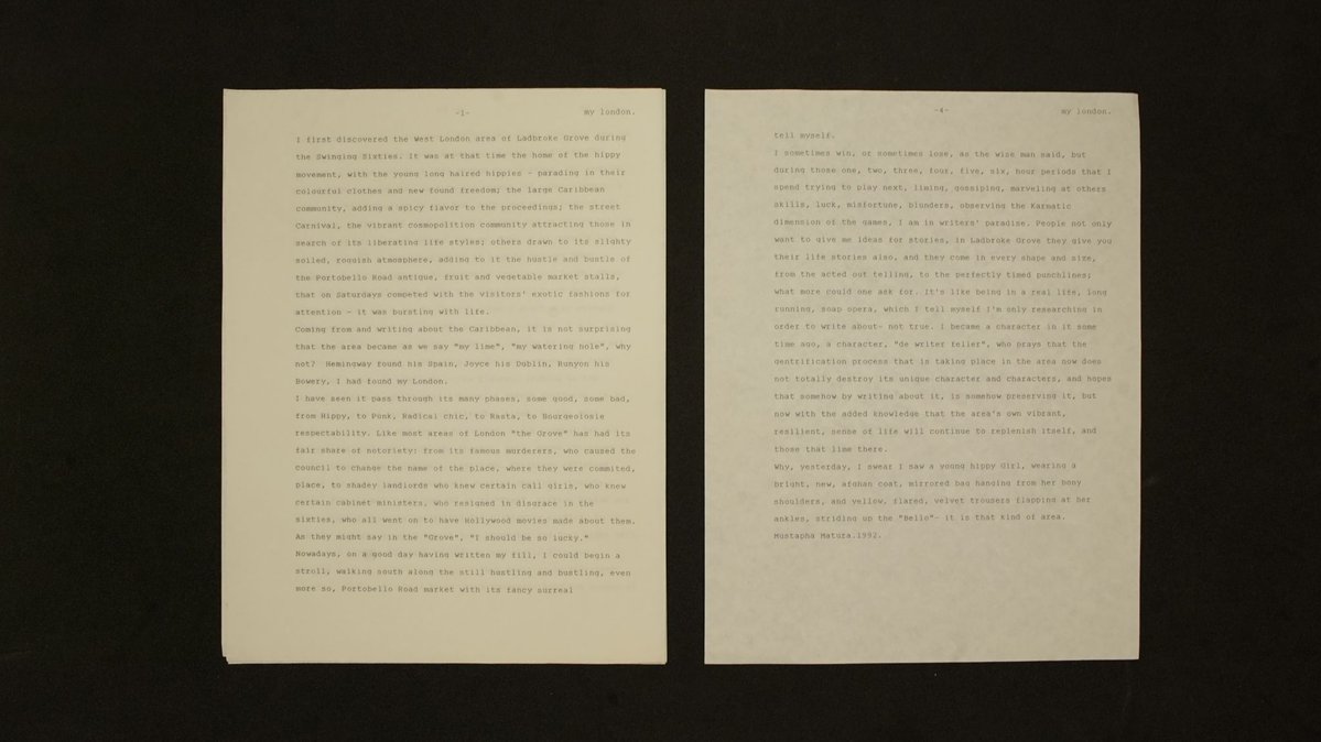 britishlibrary's tweet image. We’ve acquired the archive of pioneering Black playwright, Mustapha Matura.
Packed with drafts of all his plays, unrealised scripts, and personal material, this is an incredible resource offering valuable insight into his creative process: bit.ly/BLMaturaArchive