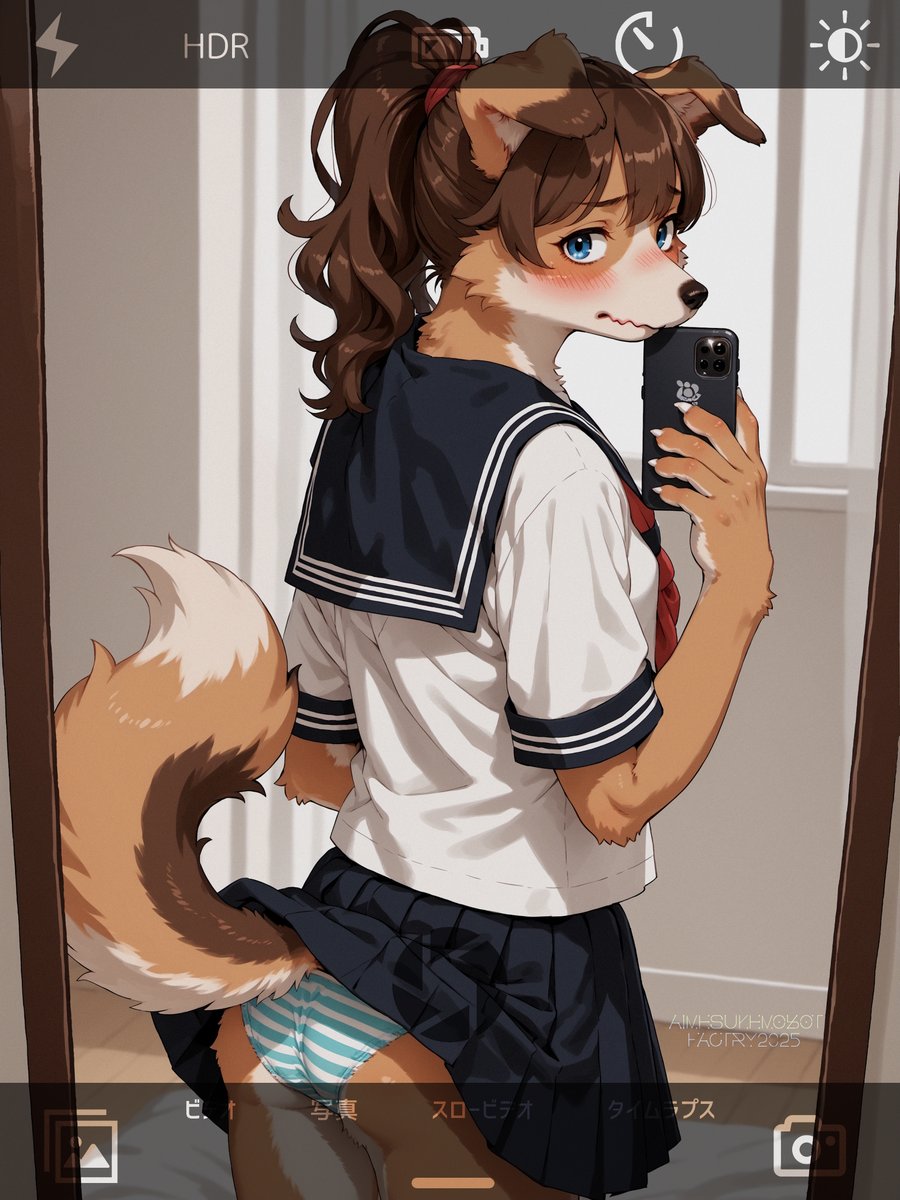 selfie!🐾🐕
#メスケモ #Furry