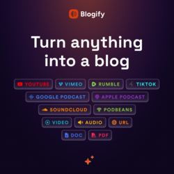 Asmamili29's tweet photo. 🚀 Turn content into cash with Blogify!
🎥 Repurpose YouTube, podcasts &amp; more into SEO blogs in 150+ languages.
🎯 Use code BLOGIFY_25 for 25% OFF
🆓 Start your FREE 3-day trial now
👉https://t.co/OC1nQk4gbG
#Blogify #AItools #ContentCreator #BlogAutomation #SaaS https://t.co/wS4T04WVRx