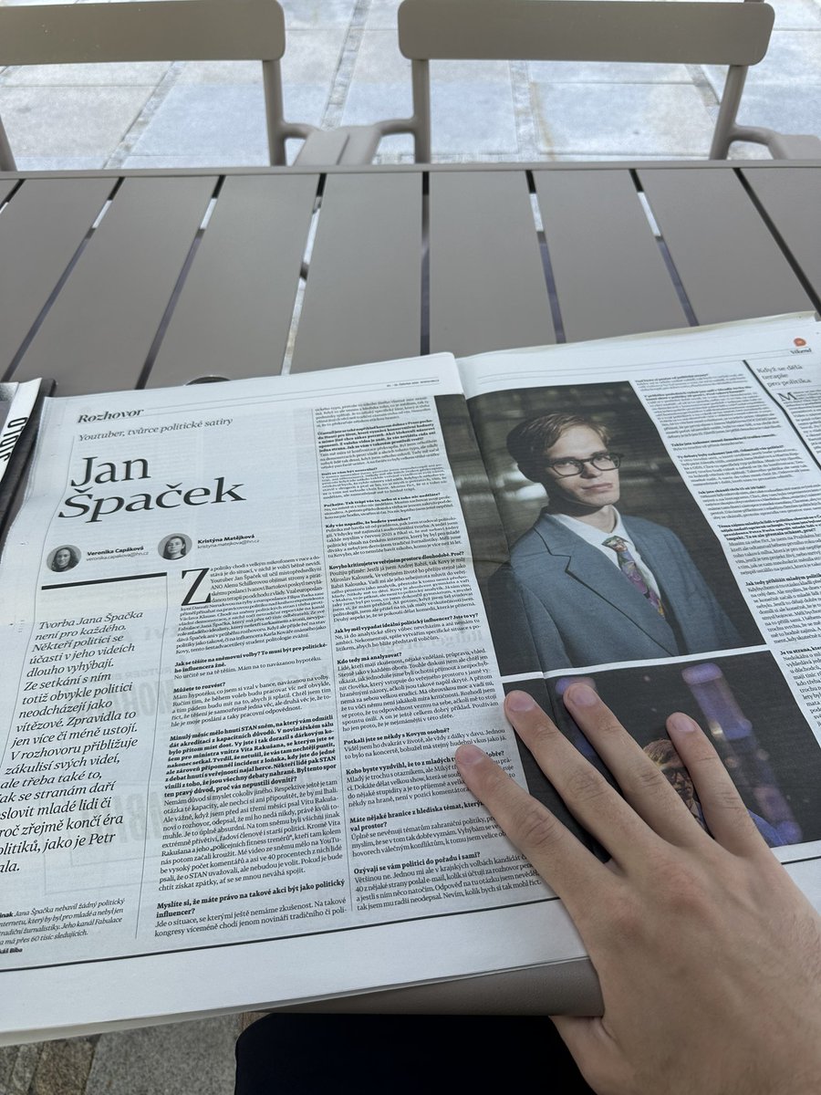 Děkuji za rozhovor pro <a href="/hospodarky/">Hospodářské noviny</a>. Mimo jiné se v něm dozvíte, jak velkou mám hypotéku.