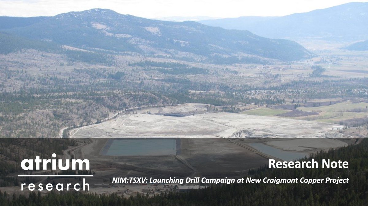 Our team has published a research note on Nicola Mining. NIM announced the commencement of its 2025 diamond drilling program at the New Craigmont Copper Project near Merritt, BC. $NIM.V

🔍 Read the full report below.  

📰 Disclosure: Disseminated on Behalf of Nicola Mining Inc.