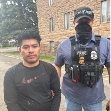 ICE Denver arrested Darvin Mendez-Barrios, a criminal alien from Guatemala. He has convictions for menacing and aggravated assault on a police officer. He will be held in ICE custody pending the outcome of an immigration hearing.