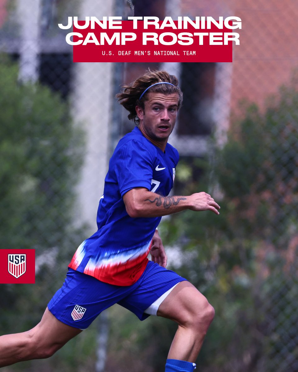 ussoccer_ENT's tweet image. 24 players have been called into the #USdeafMNT training camp taking place in Washington D.C.