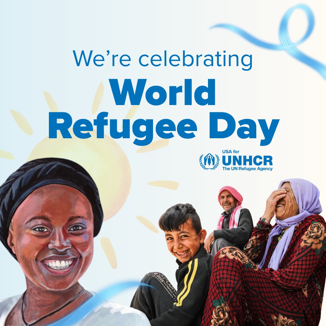 It’s #WorldRefugeeDay! Today and every day we celebrate and honor refugees around the world who are fleeing violence and persecution and overcoming incredible obstacles on their journeys to safety.