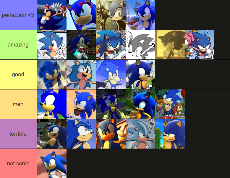 also since it's relevant rn, here's my thoughts on sonic's characterisation 

(added manga sonic too)