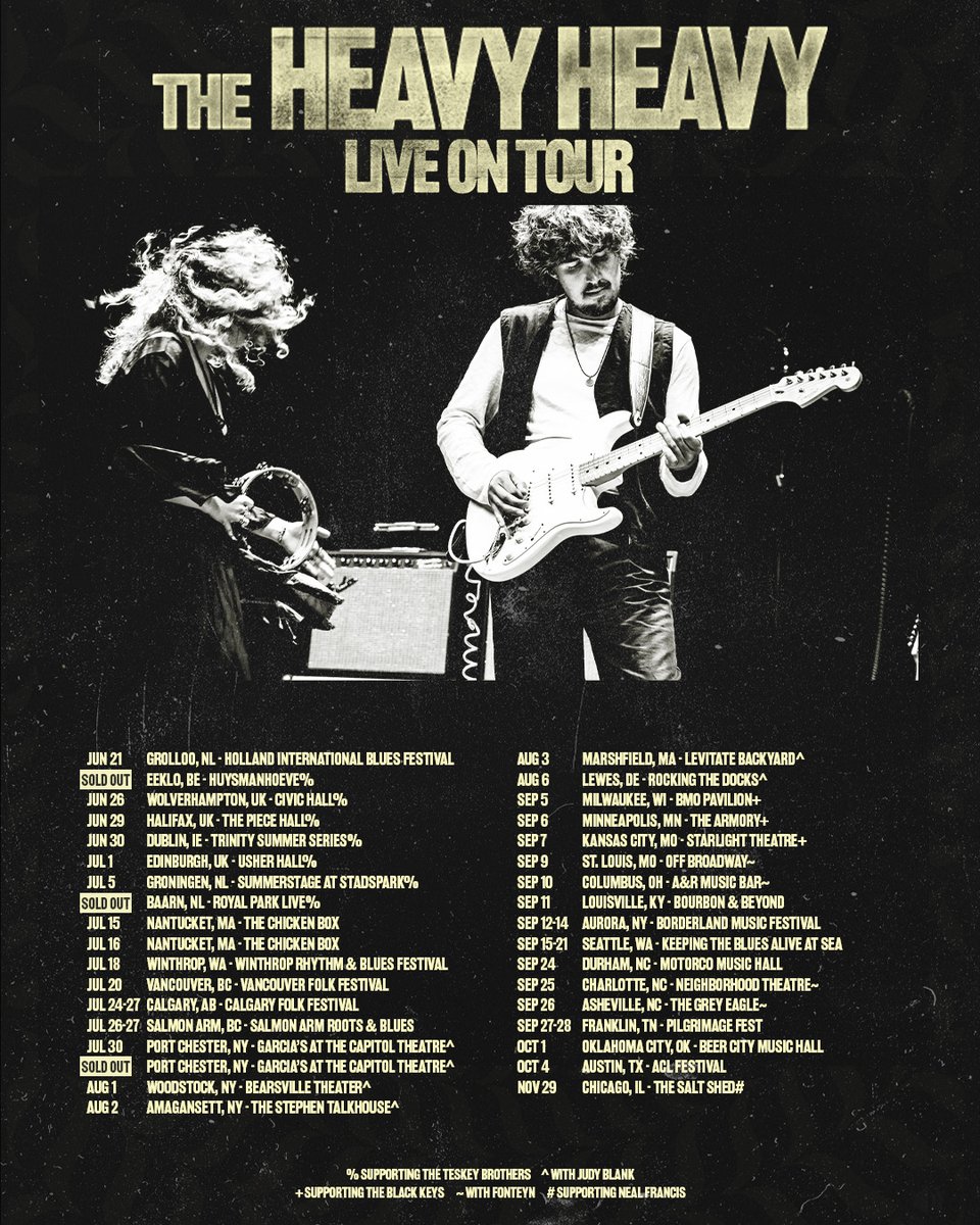 The Heavy Heavy (@theheavyheavyuk) on Twitter photo Tickets are on sale now for all of our upcoming tour dates, including just-added Sept 24th at <a href="/motorcomh/">Motorco Music Hall</a> in Durham! π Plus, we're getting back on the road for a few dates with <a href="/teskeybrothers/">theteskeybrothers</a> starting this weekend in Europe. Get tickets + more info at 10atoms.com/THHtour Tickets are on sale now for all of our upcoming tour dates, including just-added Sept 24th at <a href="/motorcomh/">Motorco Music Hall</a> in Durham! π Plus, we're getting back on the road for a few dates with <a href="/teskeybrothers/">theteskeybrothers</a> starting this weekend in Europe. Get tickets + more info at 10atoms.com/THHtour