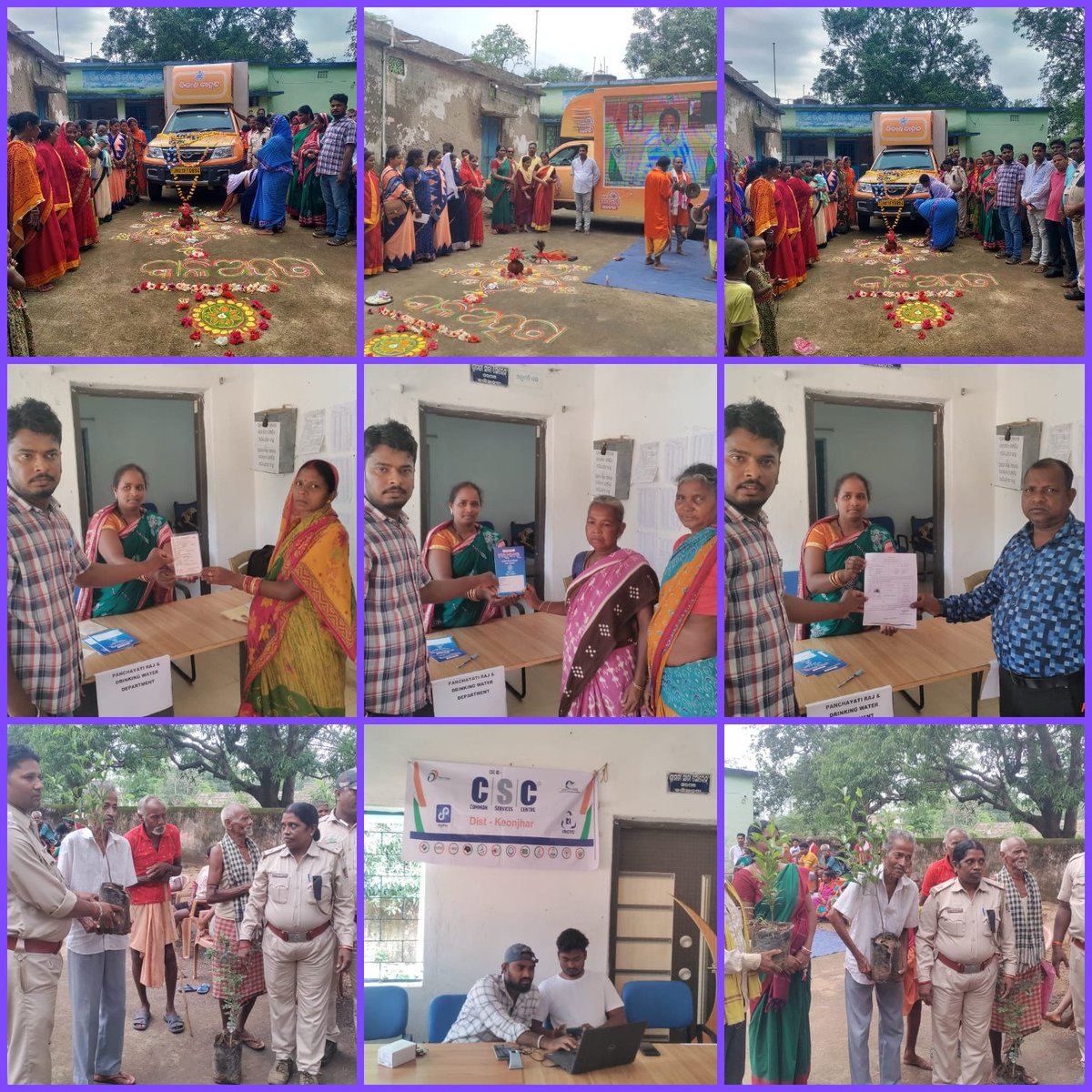Bikash Baahan Yatra &amp; Organization of Cultural Programme &amp; different Camps for providing different beneficiary oriented Services by different departments at Kaliahata GP, Telkoi Block, Keonjhar.