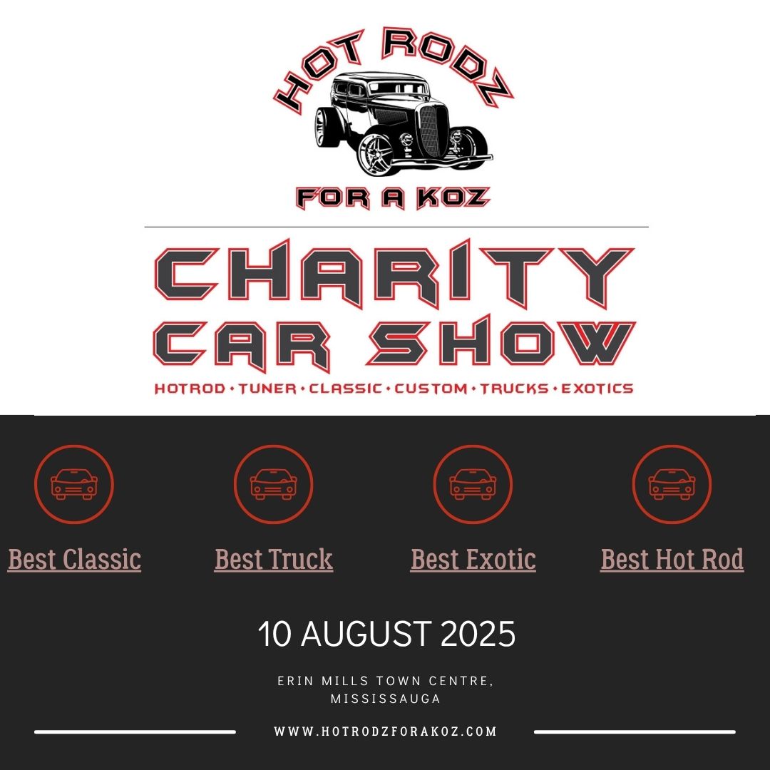 Hot Rodz for a Koz is back and here is a sneak peek at some of the award categories you can enter to win!

This fantastic charity event has only gotten bigger and better each year, so whether you are entering to win or supporting the Koz, remember to mark your calendars for
