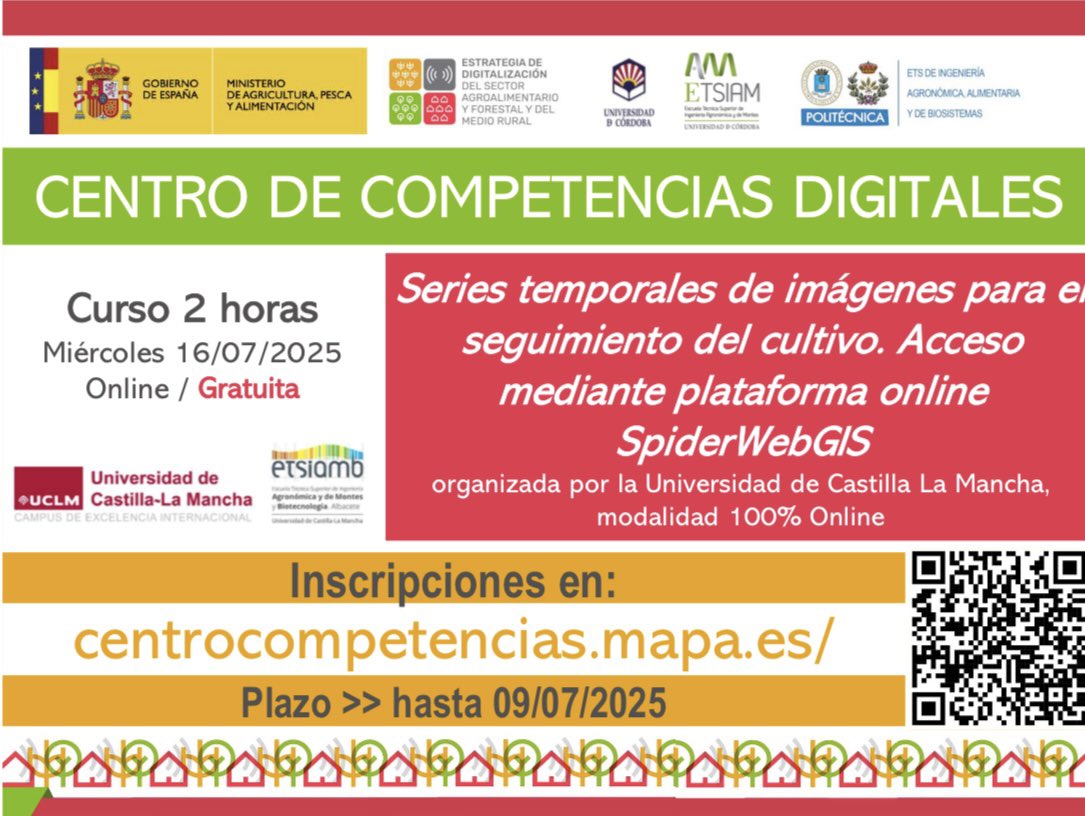 ETSIAMB ALBACETE (@etsiamab) on Twitter photo ¿Quieres recibir formación gratuita en manejo del riego y de la nutrición a través de la teledetección? Curso gratuito impartido por profesores de <a href="/EtsiamAb/">ETSIAMB ALBACETE</a> de <a href="/uclm_es/">Universidad de Castilla-La Mancha</a> Puedes inscribirte en el centro de competencias digitales en el siguiente enlace: centrocompetencias.mapa.es/solicitudes/or… ¿Quieres recibir formación gratuita en manejo del riego y de la nutrición a través de la teledetección? Curso gratuito impartido por profesores de <a href="/EtsiamAb/">ETSIAMB ALBACETE</a> de <a href="/uclm_es/">Universidad de Castilla-La Mancha</a> Puedes inscribirte en el centro de competencias digitales en el siguiente enlace: centrocompetencias.mapa.es/solicitudes/or…