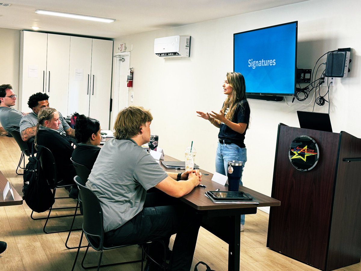 Diana Kate Pasko (@dianakatepasko) on Twitter photo Spreading the good word of all things FirstNet to the new hires at Americare Ambulance and why this is the best choice for them to know they are covered in the field and when it matters most. <a href="/FirstNet/">FirstNet, Built with AT&T</a> <a href="/One_FLA/">OneFLA</a> <a href="/ValdesKyara/">Kyara Valdes</a> <a href="/olgabby1/">Gabriela</a> <a href="/WestsideTampa/">Westside Warriors</a> Spreading the good word of all things FirstNet to the new hires at Americare Ambulance and why this is the best choice for them to know they are covered in the field and when it matters most. <a href="/FirstNet/">FirstNet, Built with AT&T</a> <a href="/One_FLA/">OneFLA</a> <a href="/ValdesKyara/">Kyara Valdes</a> <a href="/olgabby1/">Gabriela</a> <a href="/WestsideTampa/">Westside Warriors</a>