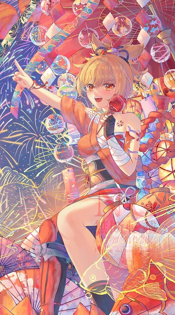 お誕生日おめでとう🎉🎉
#宵宮生誕祭2025 #Yoimiya #GenshinImpact