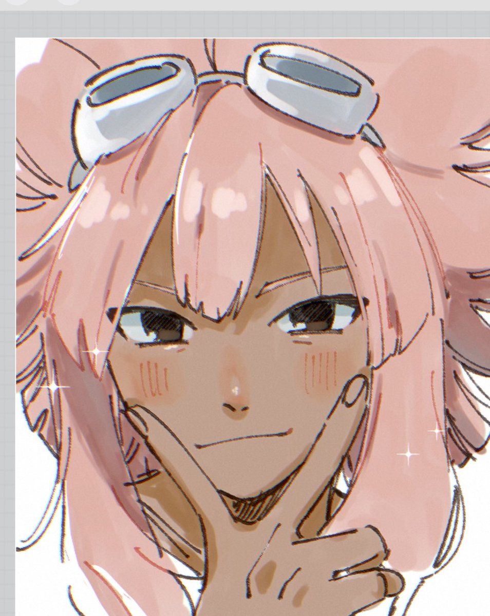 顔面だけ描いて満足しちった^_^