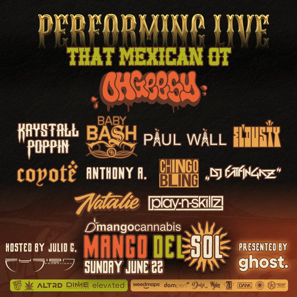 We can't wait to see @OhGeesyOfficial at Mango Del Sol! Who's pumped!?

Please don't forget to claim your tickets! Scan the QR code on your voucher OR visit holdmyticket.com to get one! (link in bio!) 

✨ Headlining the night will be <a href="/ThatMexicanOT/">ThatMexicanOT</a>  &amp; @OhGeesyOfficial  ,