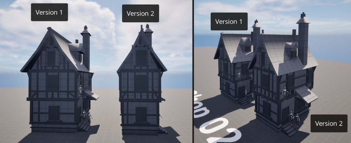 Katy_Mariee's tweet image. 🛠️ Week 01 | 3D Dev Update!
Been tweaking scale + measurements to make gameplay feel right — doorways, ledges, windows, doors, all getting refined. Still gotta fix the rest of the buildings in the blockout scene, but it’s coming together!
#GameDev #3DArt #Blockout #LevelDesign