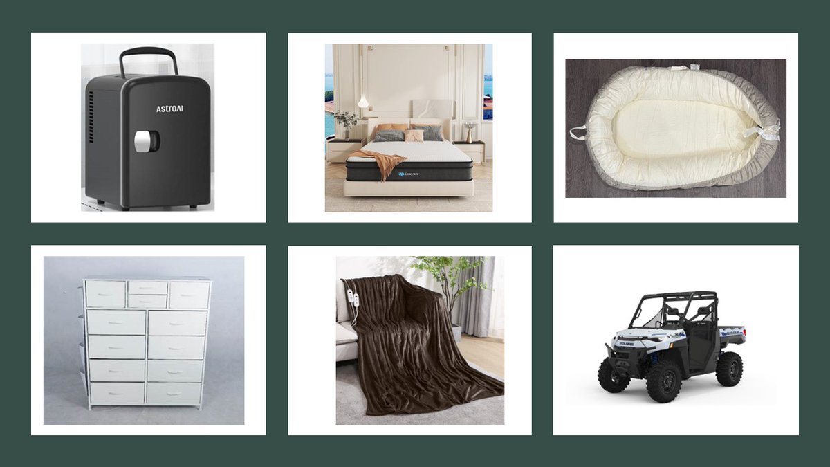 NYS Department of State Consumer Protection (@nysconsumer) on Twitter photo #RecallAlert <a href="/USCPSC/">US Consumer Product Safety Commission</a> announced recent product recalls due to safety hazards.
Items include:
👉AstriAI Minifridges
👉Crayan Mattresses
👉TADAKAZU Baby Loungers
👉MaxKare Electric Blankets
👉YaFiti 12-Drawer White Dressers
👉Polaris ROVs
For details: cpsc.gov/Recalls #RecallAlert <a href="/USCPSC/">US Consumer Product Safety Commission</a> announced recent product recalls due to safety hazards.
Items include:
👉AstriAI Minifridges
👉Crayan Mattresses
👉TADAKAZU Baby Loungers
👉MaxKare Electric Blankets
👉YaFiti 12-Drawer White Dressers
👉Polaris ROVs
For details: cpsc.gov/Recalls