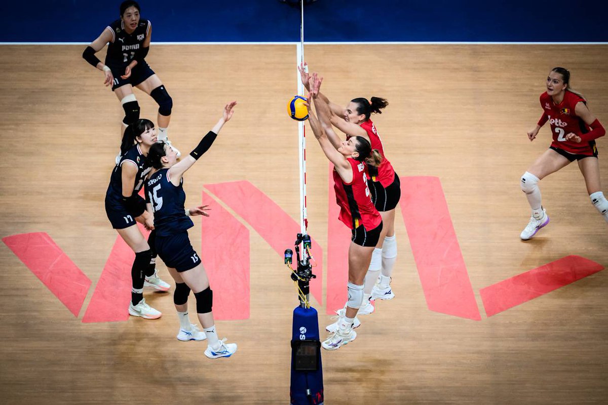 Volleytrails (@volleytrails) on Twitter photo JUST IN: 🇧🇪 Belgium secured their second win (2-5) after defeating 🇰🇷 South Korea (1-5) in four sets: 25-16, 20-25, 31-29, 25-12. #VNL2025 #volleyball
📸 <a href="/volleyballworld/">Volleyball World</a> JUST IN: 🇧🇪 Belgium secured their second win (2-5) after defeating 🇰🇷 South Korea (1-5) in four sets: 25-16, 20-25, 31-29, 25-12. #VNL2025 #volleyball
📸 <a href="/volleyballworld/">Volleyball World</a>