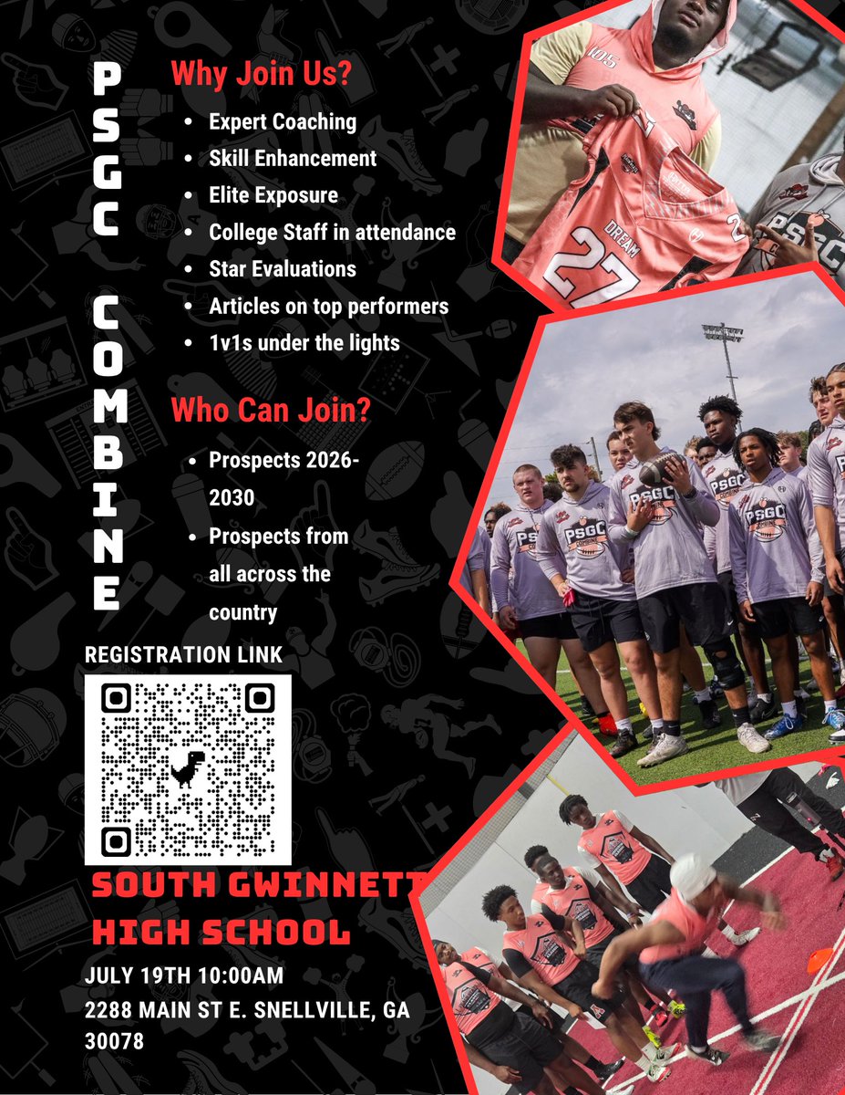 RecruitNE_GA's tweet image. ⭐️ Invites to the @PSGC2024 All-American Game
⭐️ Only 70 spots are available
⭐️ Verified Laser Times
⭐️ Evaluations for stars
⭐️ Articles on top performers
⭐️ College Programs in attendance
⭐️ Expert Coaching
⭐️ Fee: $85