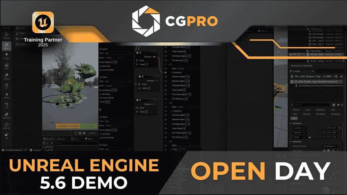 The CG Pro Unofficial Unreal Engine 5.6 Launch Replay  is now available to view!  The main demo was taught by Realtime Supervisor Scott Rosekrans, sharing a bunch of features added to UE 5.6.  Let us know what you think!

hubs.li/Q03sVSZ-0

#unrealengine #UE56 #metahuman