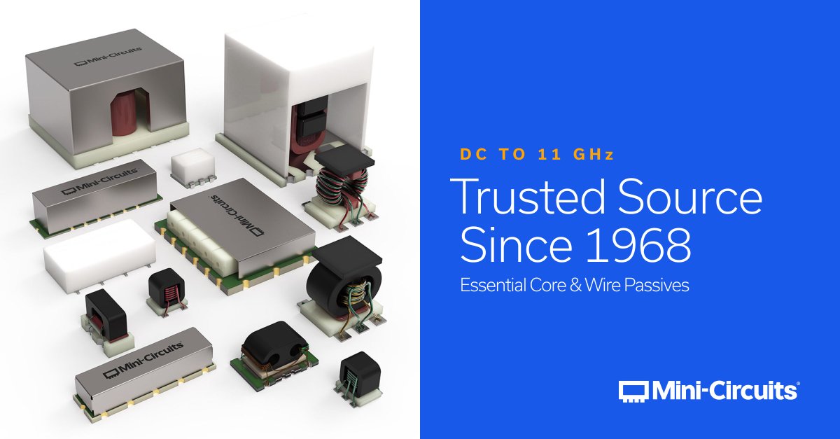Read more about why core-and-wire remains an essential tool for RF system designers and why Mini-Circuits is keeping its portfolio strong.

hubs.ly/Q03s2s-r0

#rf #engineering #technology