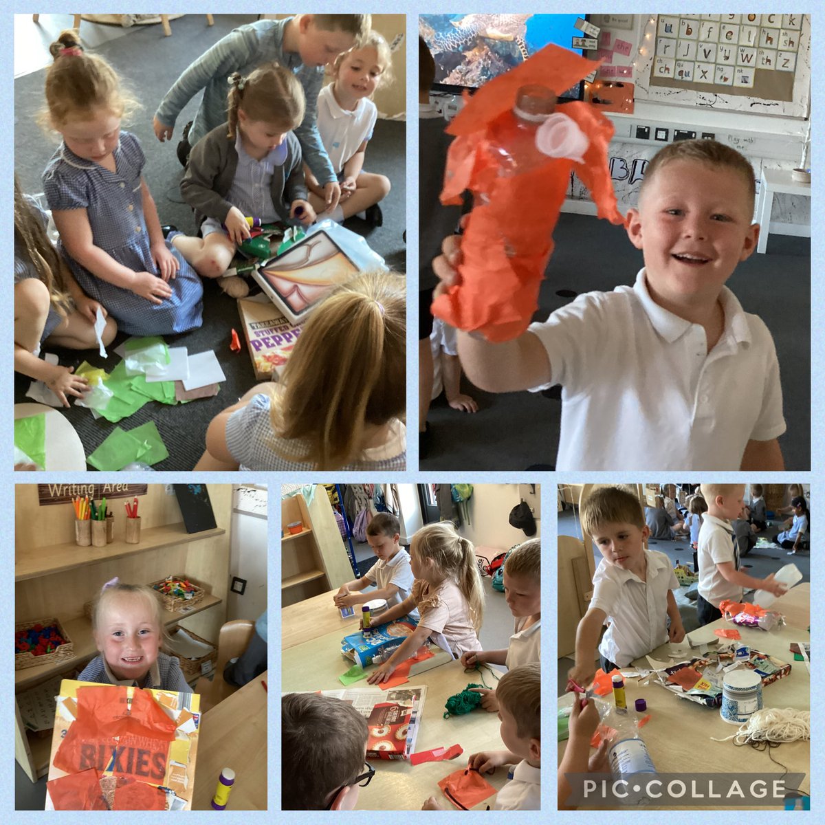 We have been learning about animals that live underwater. 🐙🐳🦈🐠
The children used junk modelling to create their own sea creature! <a href="/DeePointPrimary/">Dee Point Primary</a>