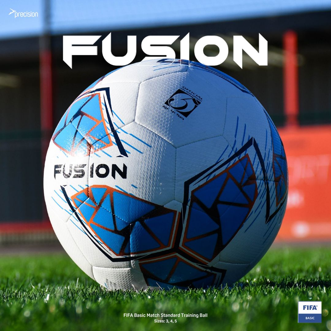 Our Fusion Training Ball meets FIFA Basic Match Ball Standards, delivering elite-level performance with every touch. Whether it's wet, cold, or intense — this ball stays true.

#Precision #Football #FIFA #ball #Fusion #Fifabasic #trainingball