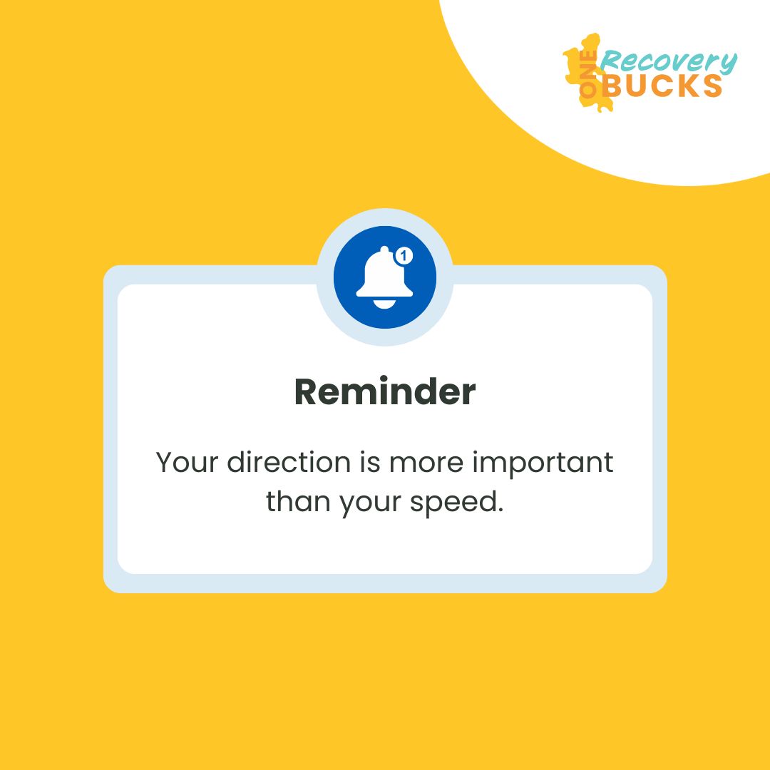 "Your direction is more important than your speed" ⬆️ #FeelGoodFriday