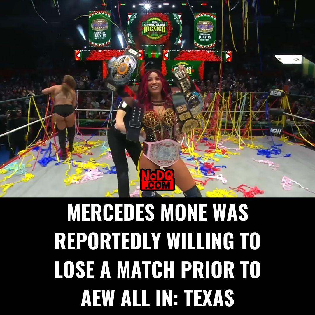Mercedes Mone was reportedly willing to lose a match prior to AEW All In: Texas nodq.com/news/mercedes-…