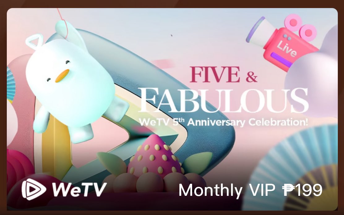 Hi, everyone! Apparently, it’s our twitter anniversary today! 🎉

As our token of gratitude and in anticipation of #LegendoftheFemaleGeneral airing (we are hoping it’s coming home soon), we prepare this small gift — a 𝗼𝗻𝗲-𝗺𝗼𝗻𝘁𝗵 𝗩𝗜𝗣 𝗽𝗮𝘀𝘀 𝗼𝗻 𝘄𝗲𝘁𝘃 (the platform