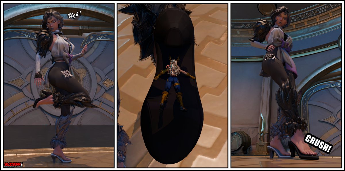 Bad Positioning...

Commissioned by <a href="/FalconNSFW/">Falco After Dark 😉😏😏🔞🔞</a> showing Luna "accidentally" stepping on Magik...

Commissions are open...

#SizeTwitter #giantess