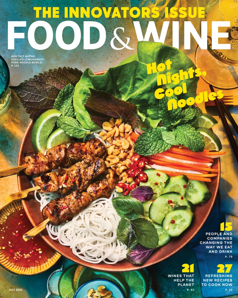 foodandwine's tweet image. Our July issue is here, and it’s a celebration of the season as well as the innovators who make our world more interesting and delicious. With our 2025 F&W Game Changers we’re spotlighting the people and companies changing the way we eat and drink for the better, like Life Straw…