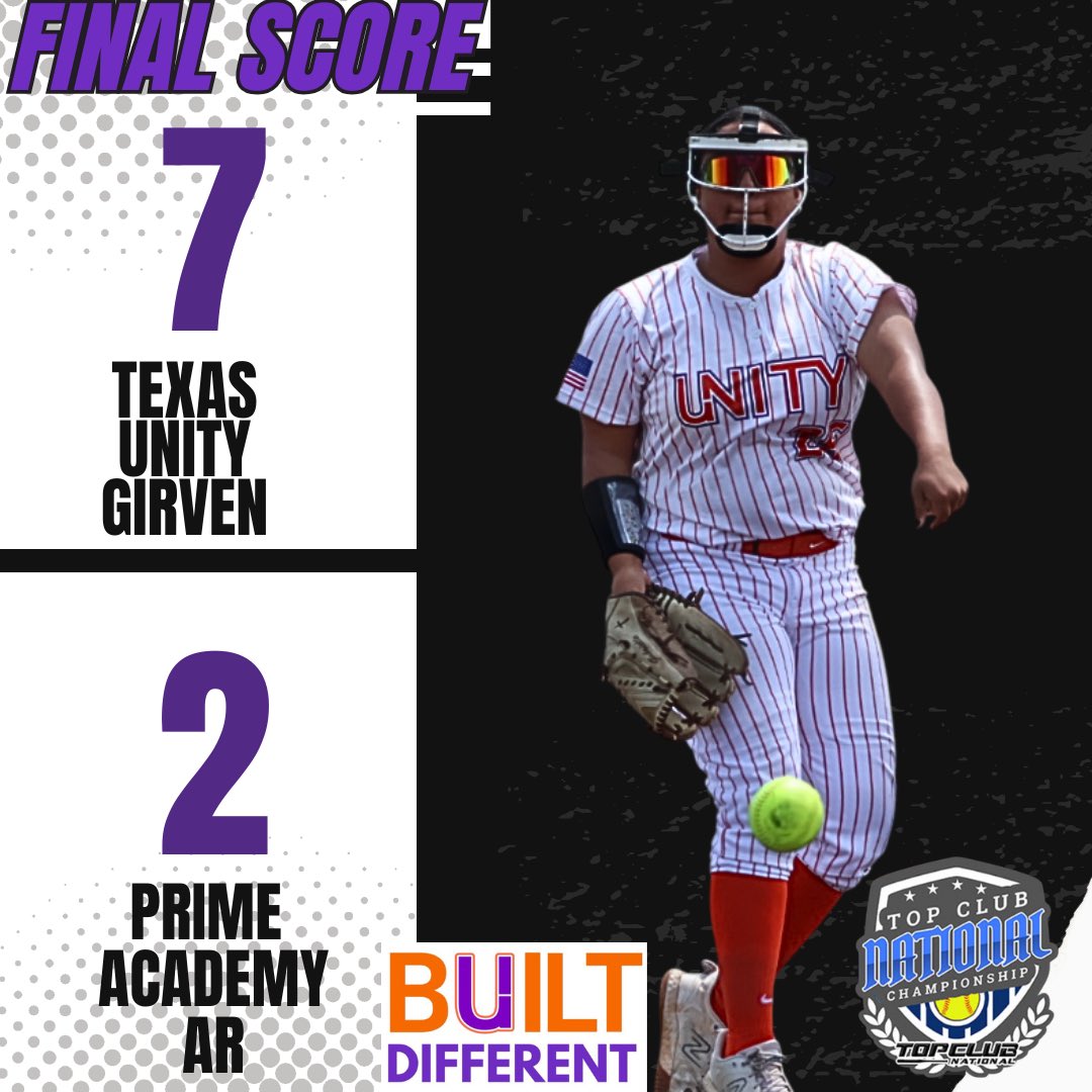 🔥 Pool play = handled.
Texas Unity Girven wraps it up with back-to-back wins at the Top Club National Championship!

✅ 7-2 over Prime Academy AR
✅ 5-3 over Bombers Gold AR

The squad came out tough, played with grit, and showed why we’re #BuiltDifferent. On to bracket play!