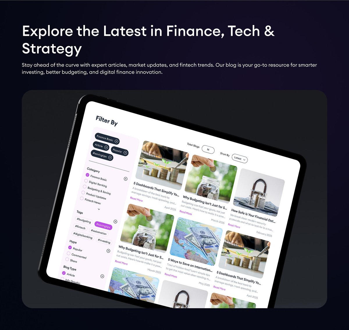 opedia_tech's tweet image. Finance, Rebuilt. Smarter. Faster. Safer.

Today’s businesses move fast, your financial systems should move faster.
📌 Check more and get inspired - behance.net/gallery/228581…

#FintechDesign #SaaSProduct #FinanceUI #SmartFinance #UIDesign #ProductDesign #FintechTools #OpediaStudio