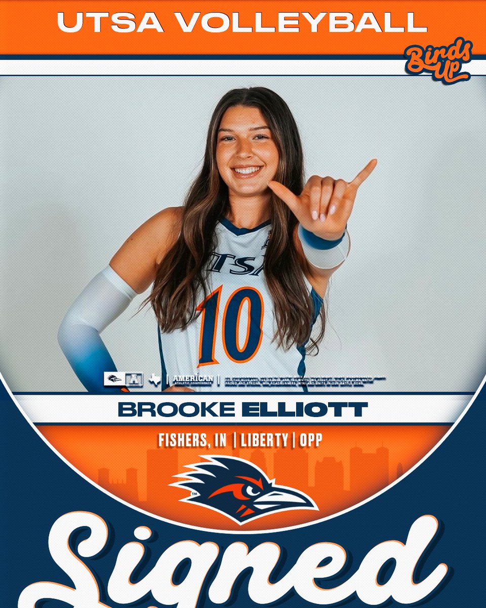 ✍️ 𝓢𝓲𝓰𝓷𝓮𝓭!

🏐 Brooke Elliott
🏠 Fishers, Indiana
📚 Liberty
▶️Opp
📰 bit.ly/4eaAt1X

#BirdsUp 🤙 | #LetsGo210