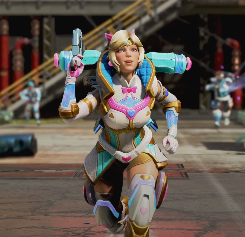 lilakeyLK's tweet photo. never in a million years would i have guessed a magical girl theme for wattson's prestige #ApexLegends https://t.co/WiMnU8qwuq