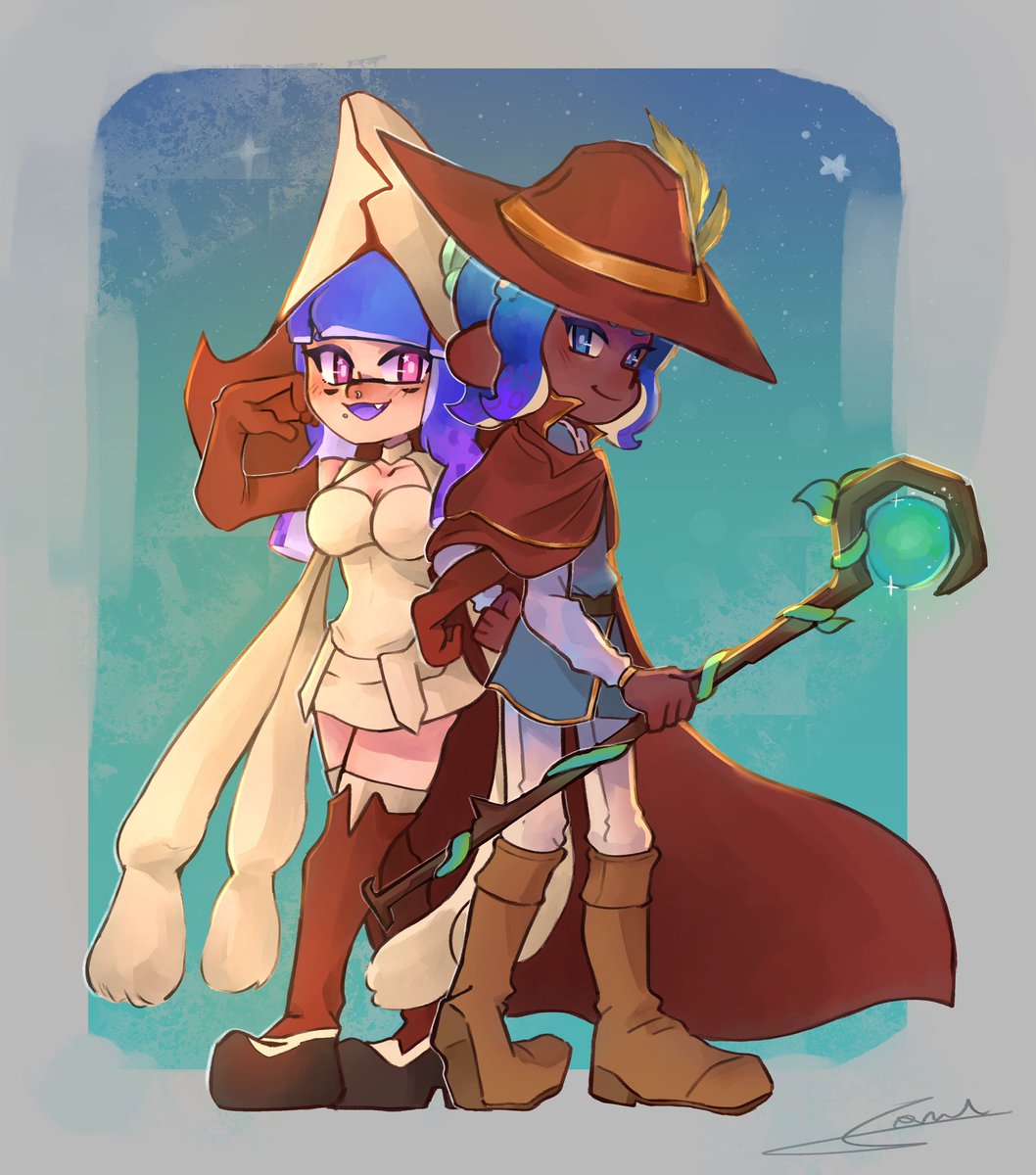 _Karma_art's tweet image. Heyyy ! 

Commission pour @Chocuphir et @CaptainMarisol !! 
J'ai trop aimé la faire ! J'espère que les exams se sont bien passés pour vous/vont bien se passer ! 

#art #splatoon #finalfantasy #ff #splatoon3 #commission #commissionopen