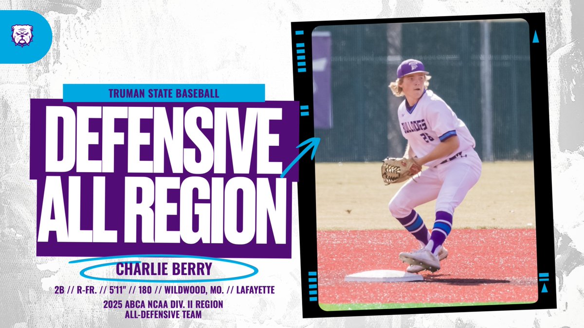 Slick-fielding second baseman Charlie Berry got the nod to the 2025 American Baseball Coaches Association (ABCA) NCAA Division II Midwest Region All Defensive Team.

Four miscues in 202 chance. Slick. Fielding.

Story here: tinyurl.com/mwucmaxf

Go, 'Dogs, Go.