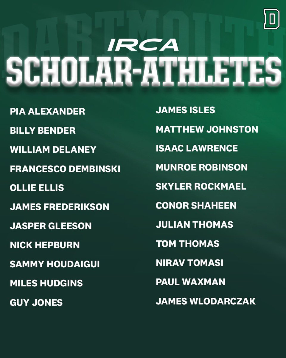 Congratulations to our 22 Empacher-IRCA Scholar-Athletes!

📰 | dartsports.co/43QP9zF

#GoBigGreen | #TheWoods🌲