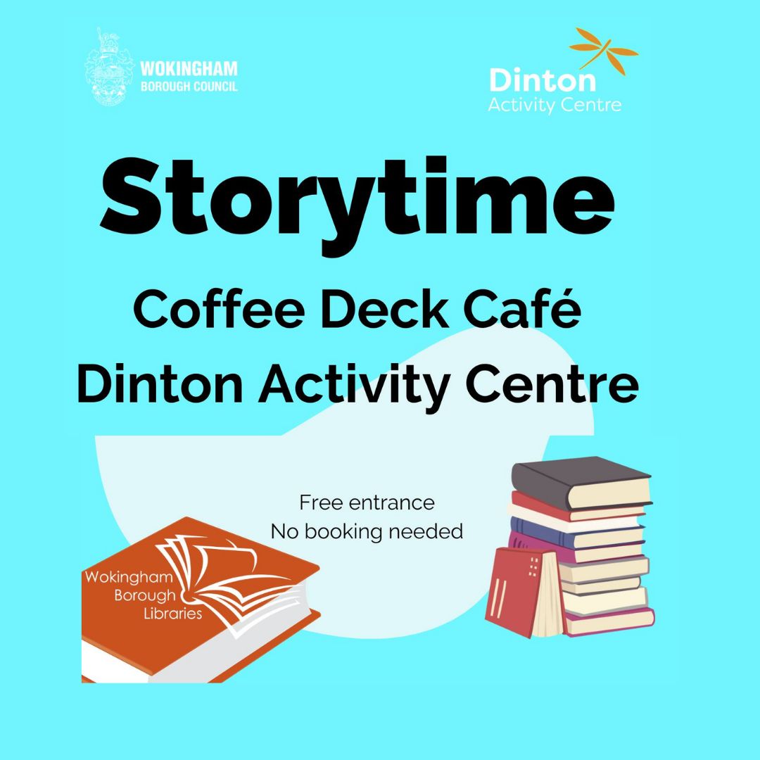 Our popular storytime at Dinton Pastures Country Park will return on Tuesday 24 June at 11 - 11:30am
All preschool children, toddlers and babies are welcome. Dinton Activity Centre - Coffee Deck Cafe
No booking required. No charge.