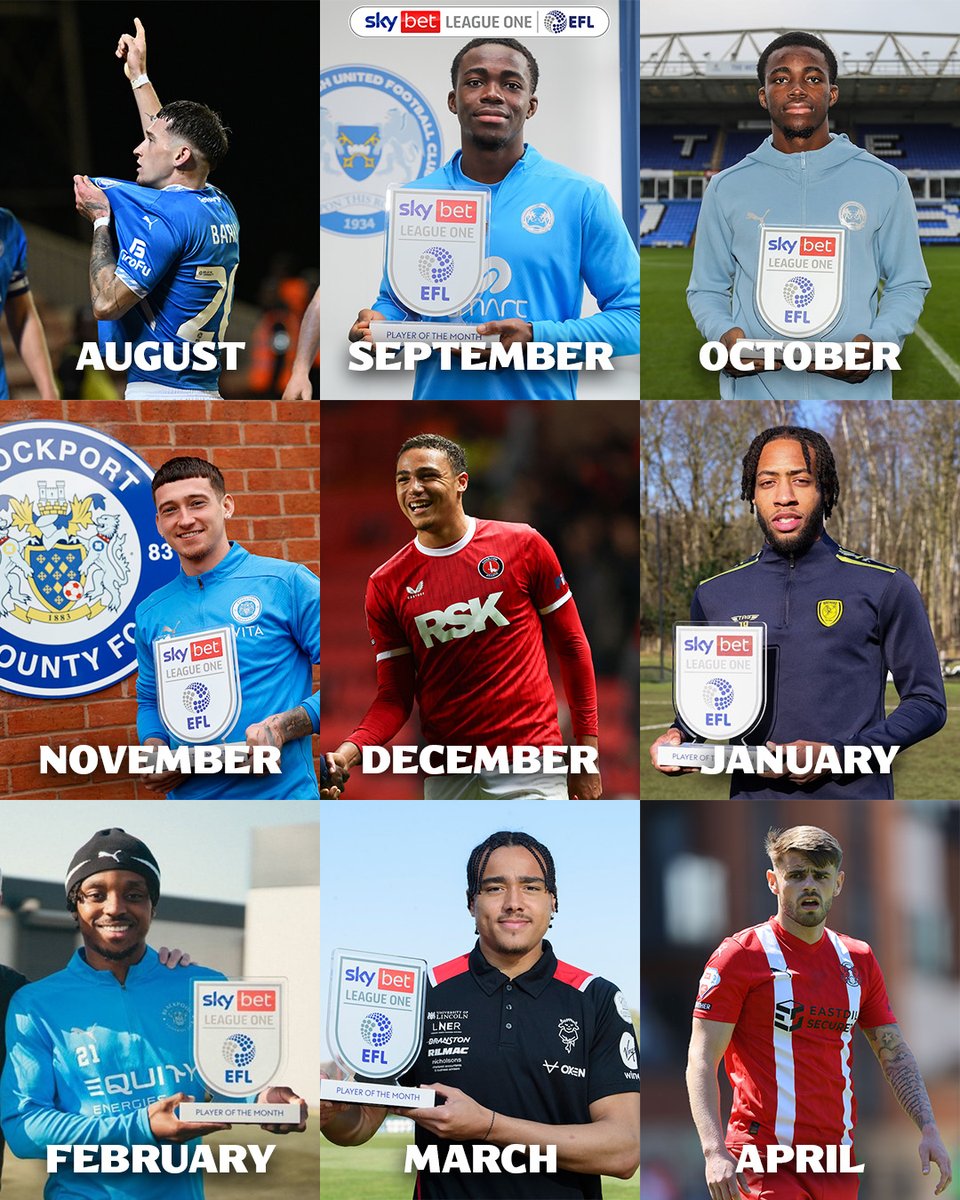 Every <a href="/SkyBet/">Sky Bet</a> League One Player of Month from the 2024/25 season! 🌟

#EFL | #SkyBetLeagueOne