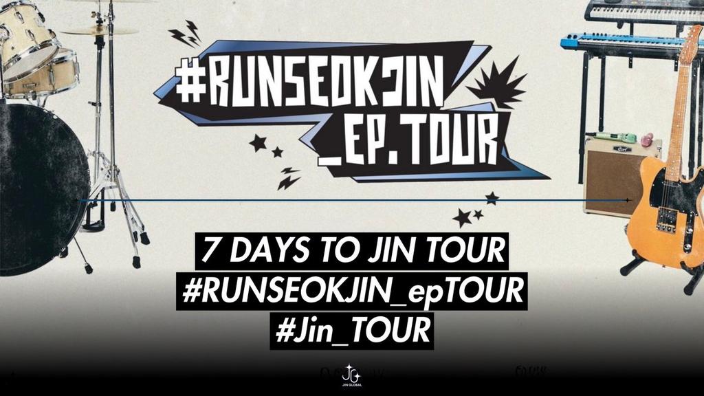 KingSeokjinBr's tweet image. 1 SEMANA ATÉ A RUN JIN EP TOUR!!!

Só mais 7 dias até o início da tour do Seokjin.

Vamos mostrar todo nosso entusiasmo e alegria por mais essa etapa na carreira do #JIN

COMENTEM, DEEM RT COM:

7 DAYS TO JIN TOUR
#RUNSEOKJIN_epTOUR
#Jin_TOUR